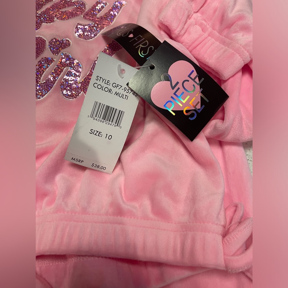 NWT: Girls First 2 Piece set Crop Baby Girl - Picture 3 of 3